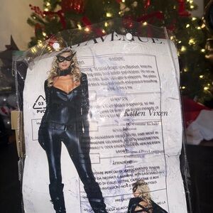 Black Faux Leather Costume